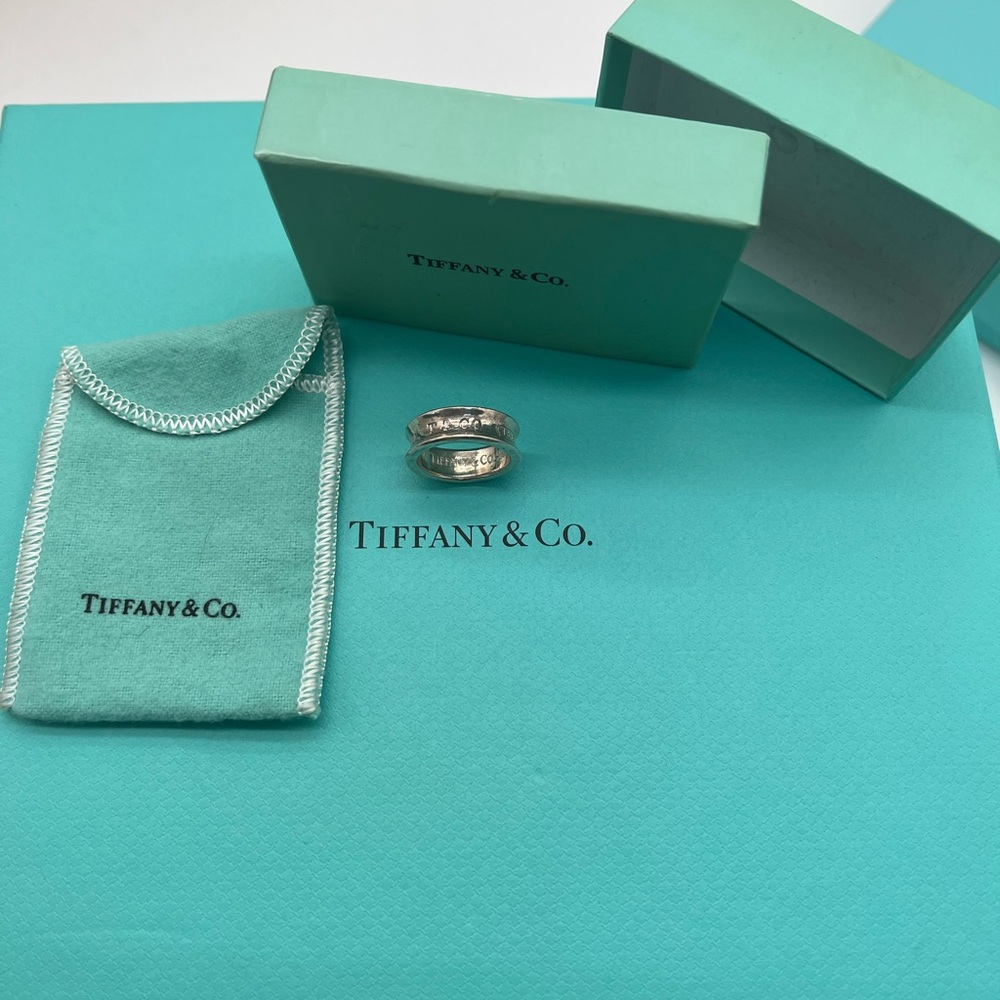 🔴🆑Authentic TIFFANY & CO vintage Retired Wide 1837 Ring / Band🆑🔴 - Picture 10 of 10